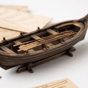 Drewniana łódź - 136mm - z XVI wieku - Ships of Pavel Nikitin